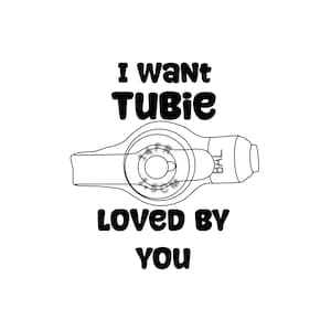 Voglio che Tubie ti ami Consapevolezza del sondino nasogastrico SVG, PNG, JPG File digitale