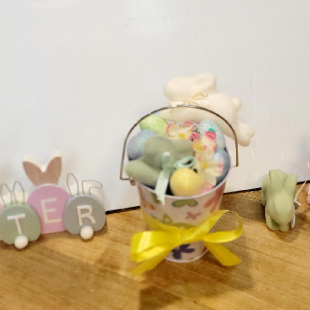 Colorful Easter Bucket Table Home Decor - Thumbnail 2