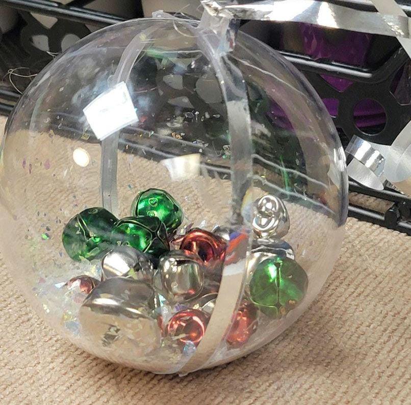 Jingle bells ball ornaments set of 5 - Thumbnail 4