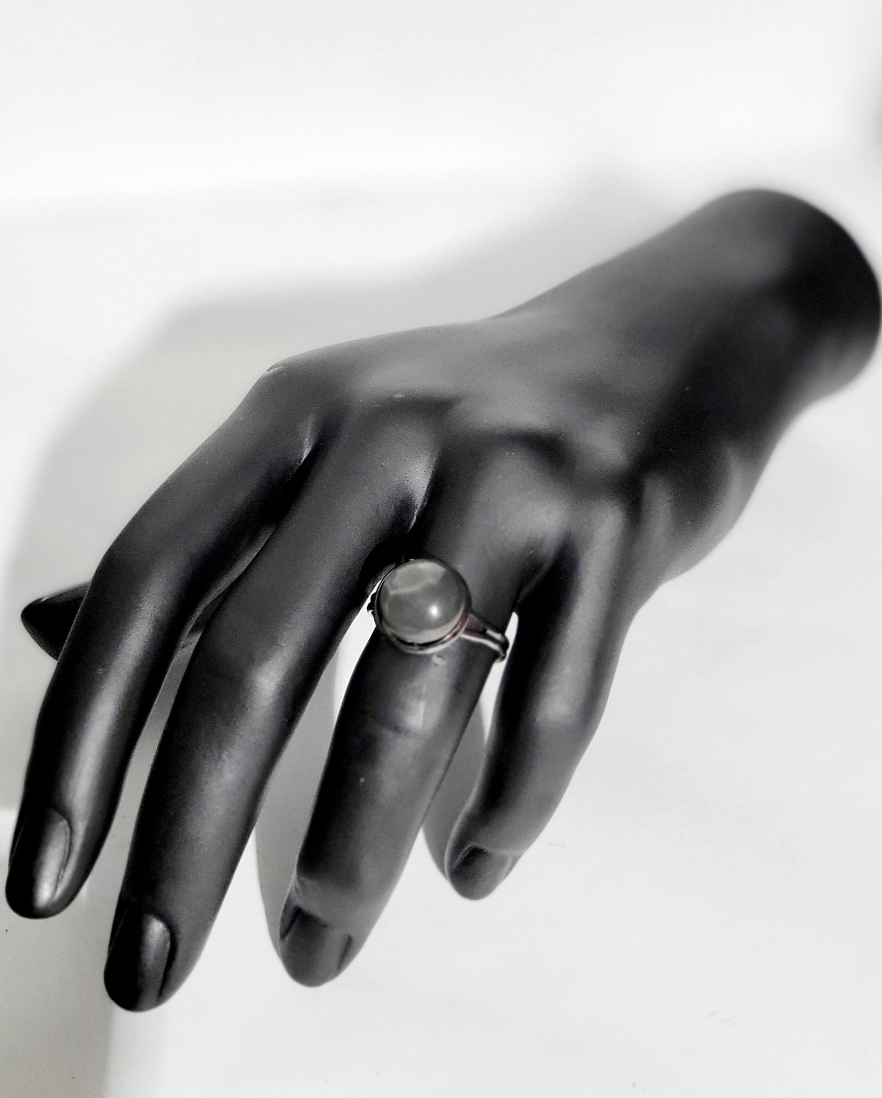 Hand crafted adjustable color changing mood ring - Thumbnail 3