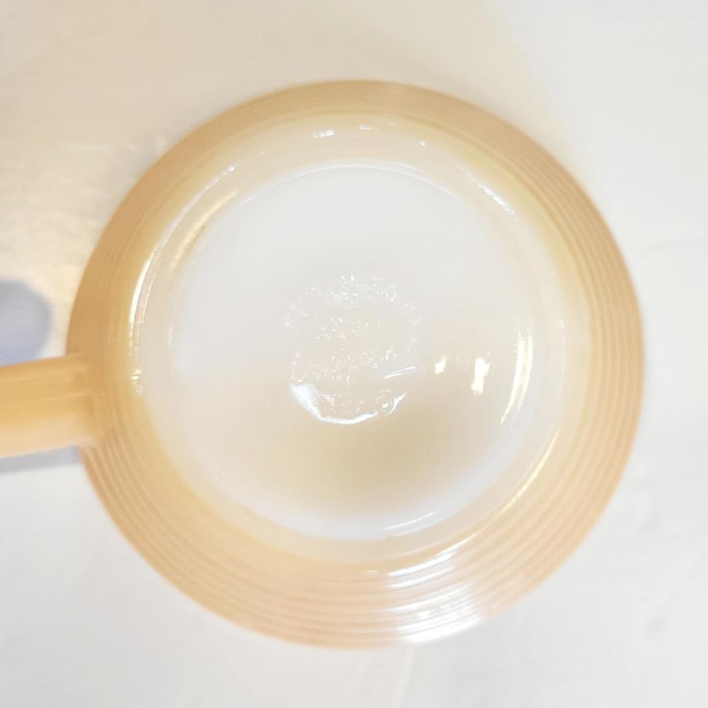 Vintage 1950's Fire King Peach Luster Ovenware Soup Bowls - Thumbnail 4