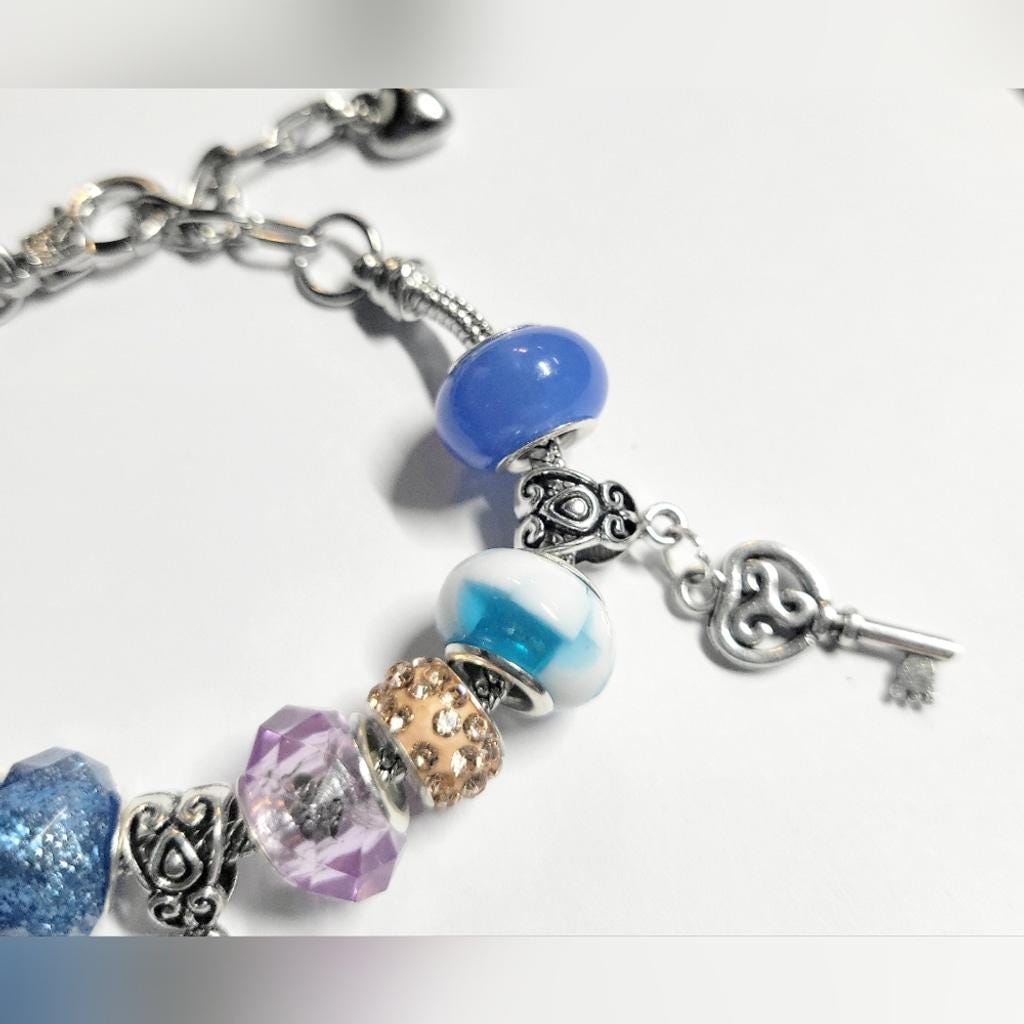 European Style Charmed Bracelet 7" - Thumbnail 2