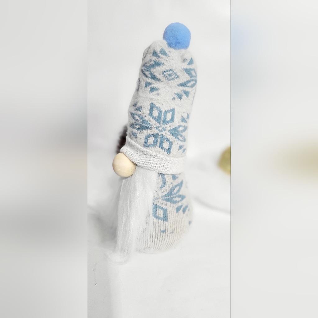 Christmas snowflake sock gnome hand crafted - Thumbnail 6