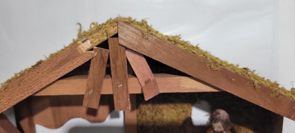 Vintage Brighten the Season 14 piece Nativity set - Thumbnail 4