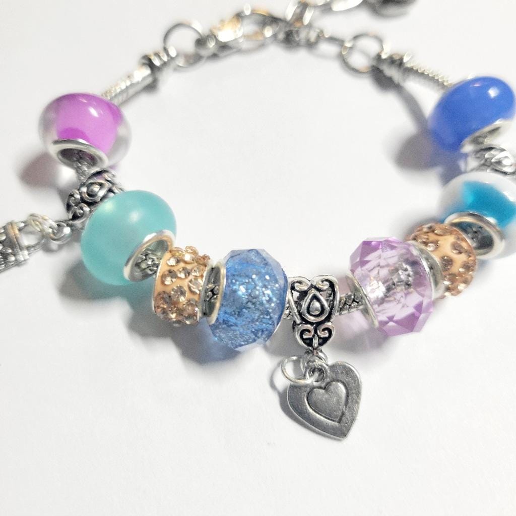 European Style Charmed Bracelet 7" - Thumbnail 3