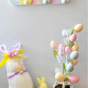 Easter Bunny Spring Time Flower Gnome
