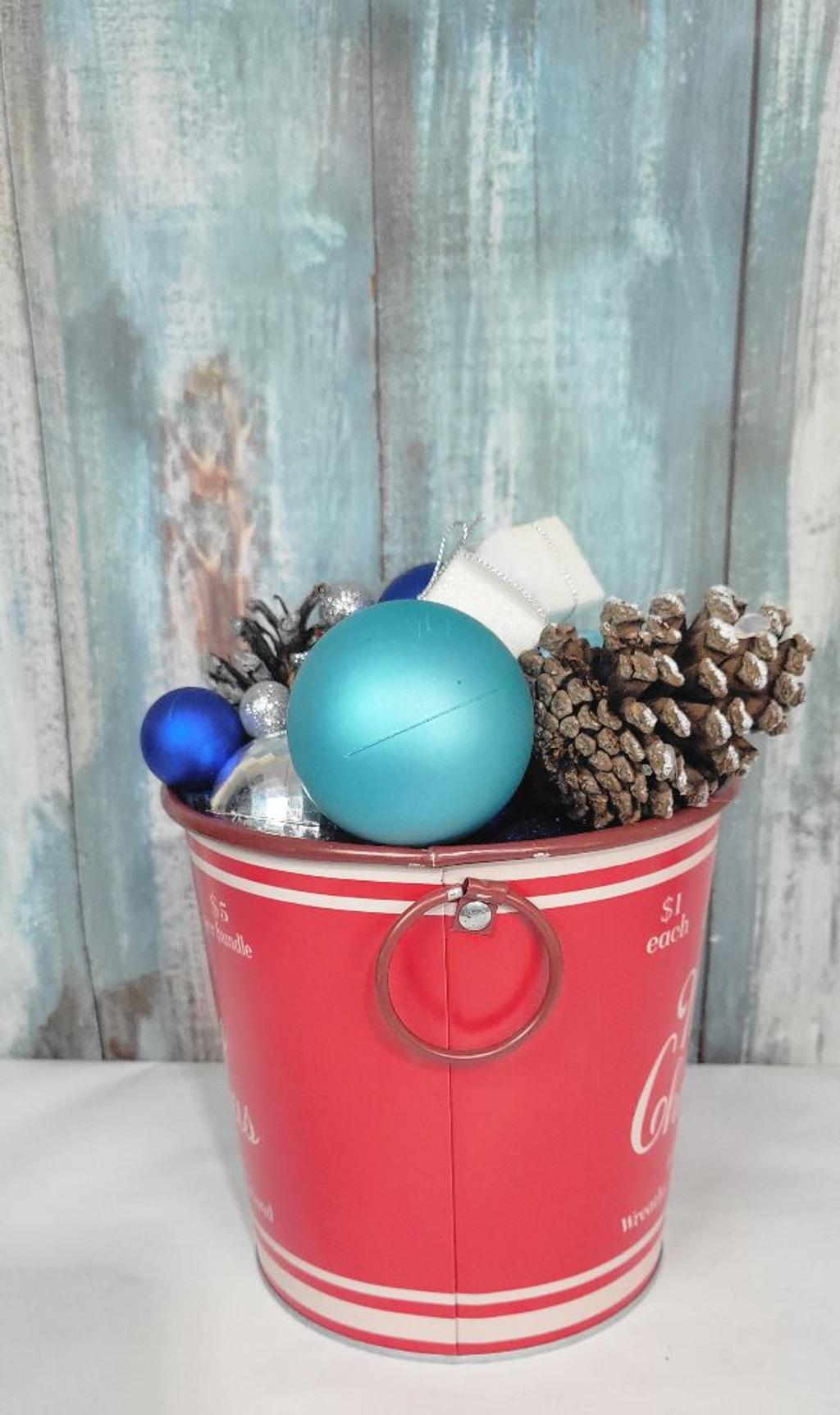 Ashland Christmas Decorative Centerpiece Container - Thumbnail 3