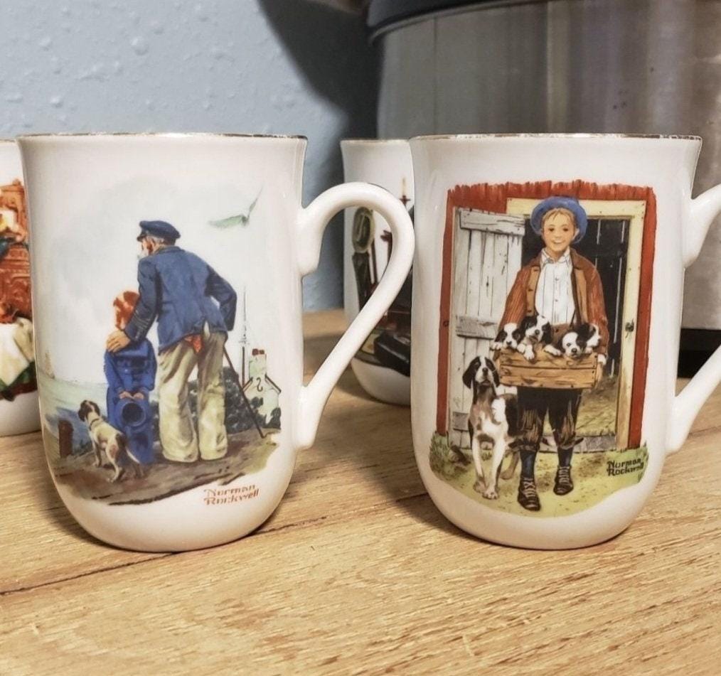 Vintage Rockwell mug 4 piece set - Thumbnail 4