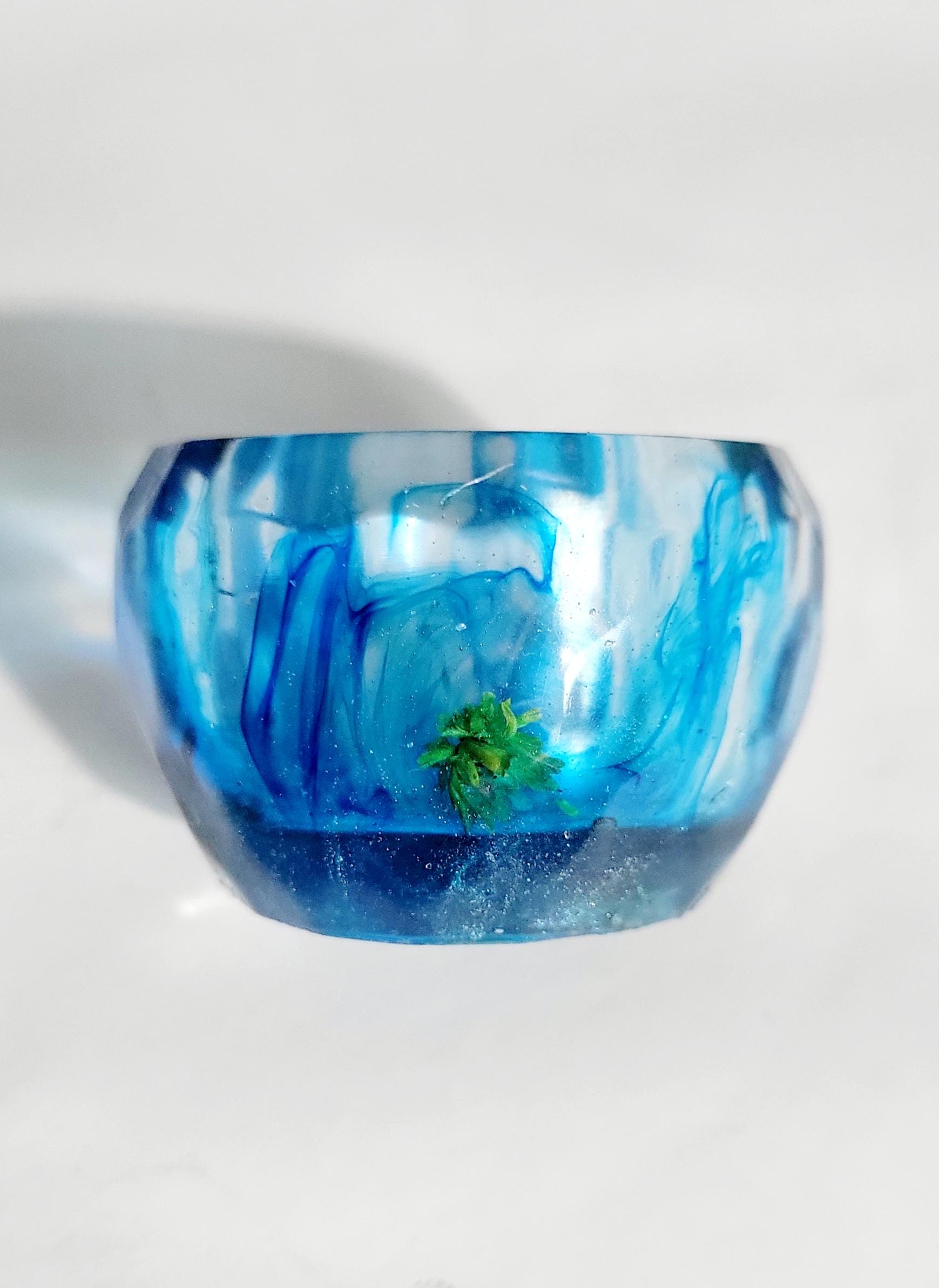 Hand crafted 1.5" resin planter or led tealight holder - Thumbnail 7