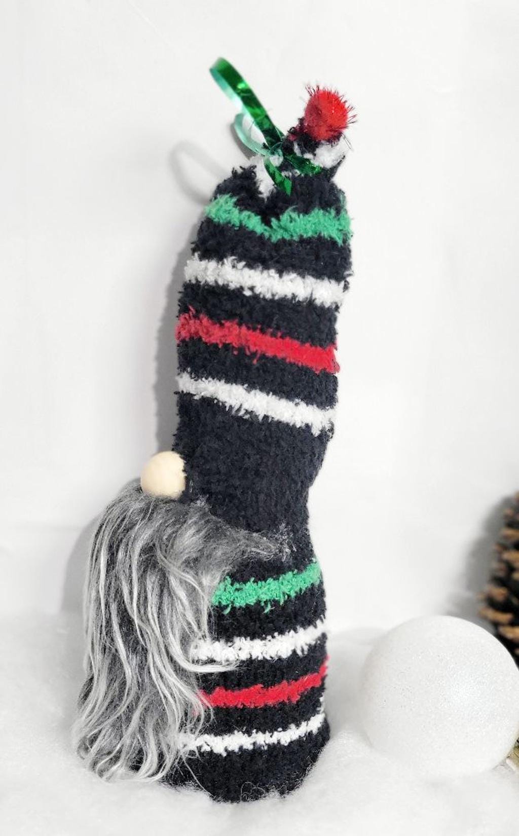 Hand crafted Christmas sock gnome - Thumbnail 4