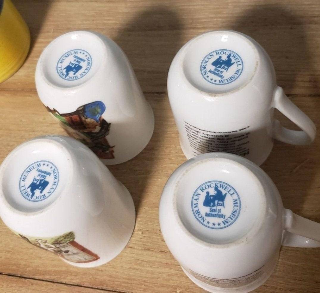 Vintage Rockwell mug 4 piece set - Thumbnail 2