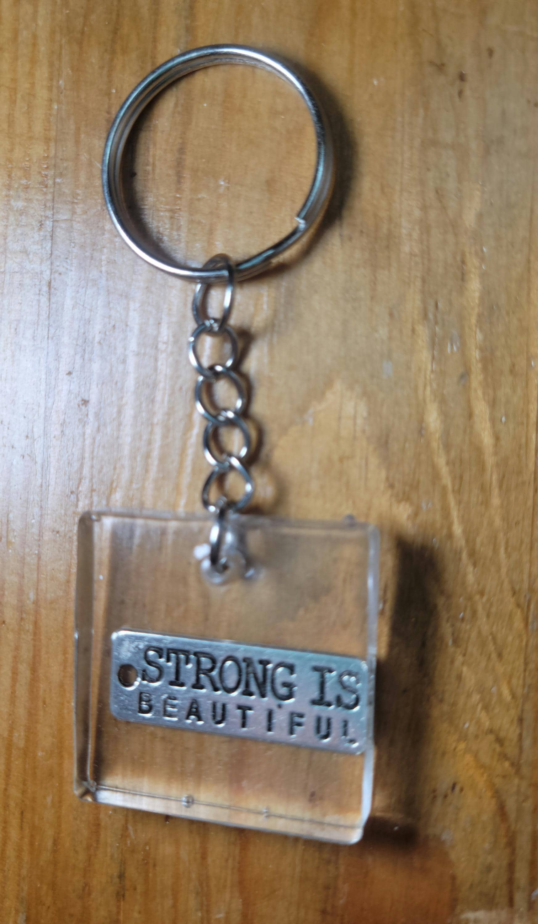 Strong is Beautiful resin keychain - Thumbnail 3