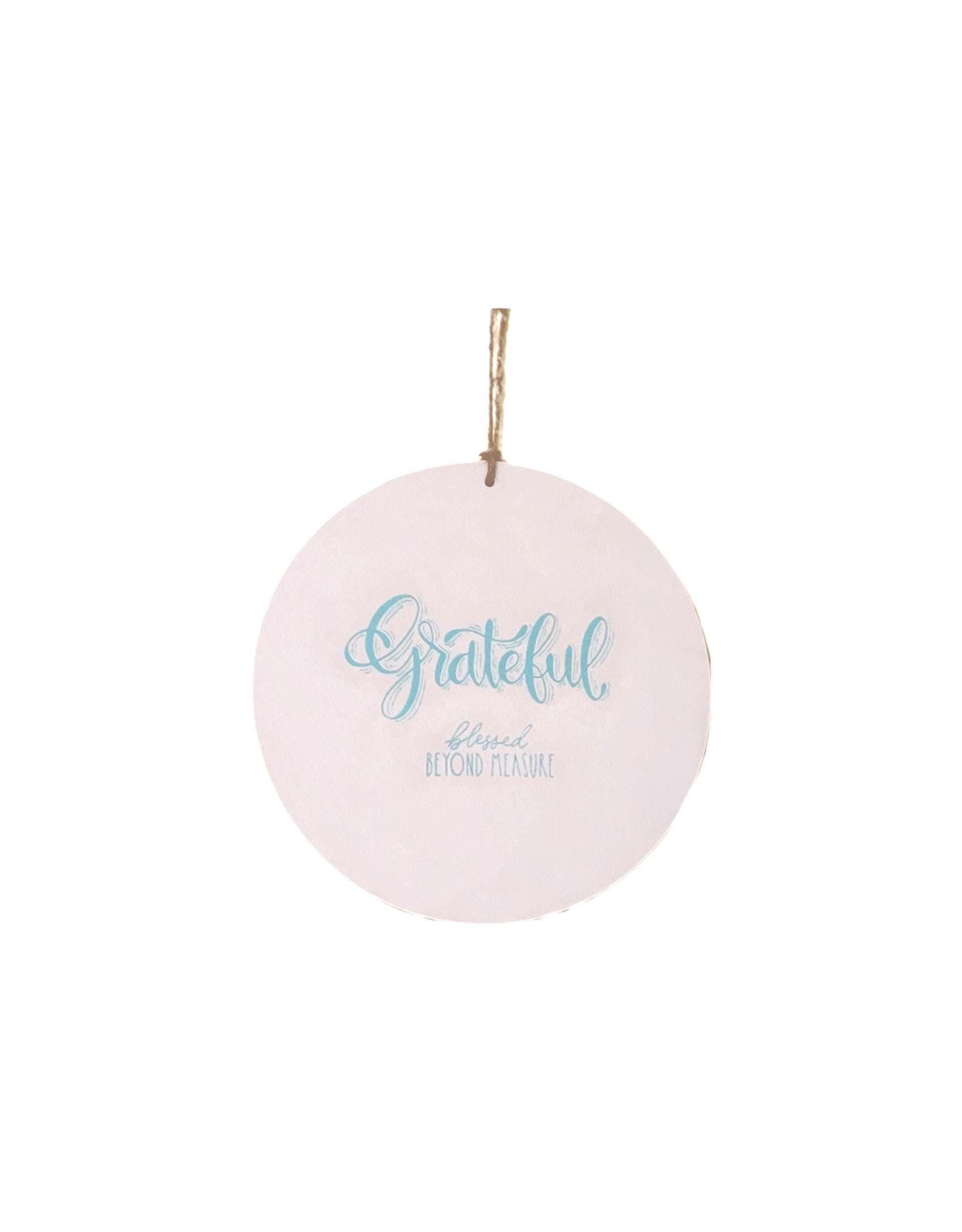 Grateful Blessed beyond measure farmhouse wall decor sign