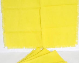 Vintage Fabric linen dinner napkins