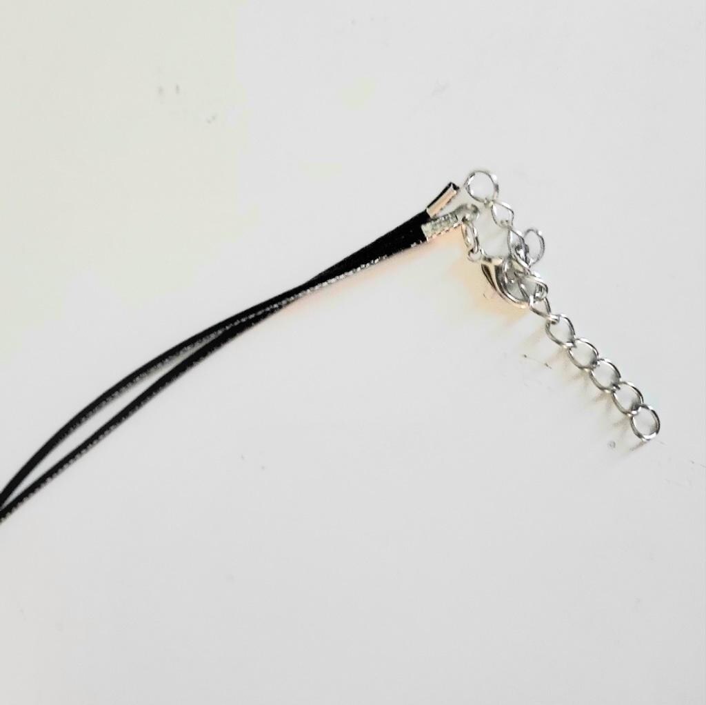 Silver Wire-Wrapped Selenite Pendant Necklace Hand Crafted - Thumbnail 4