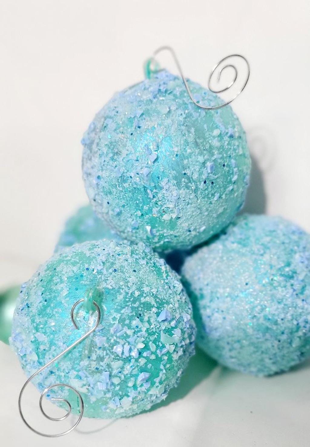Shattered glass shatterproof ball ornaments with bells - Thumbnail 2