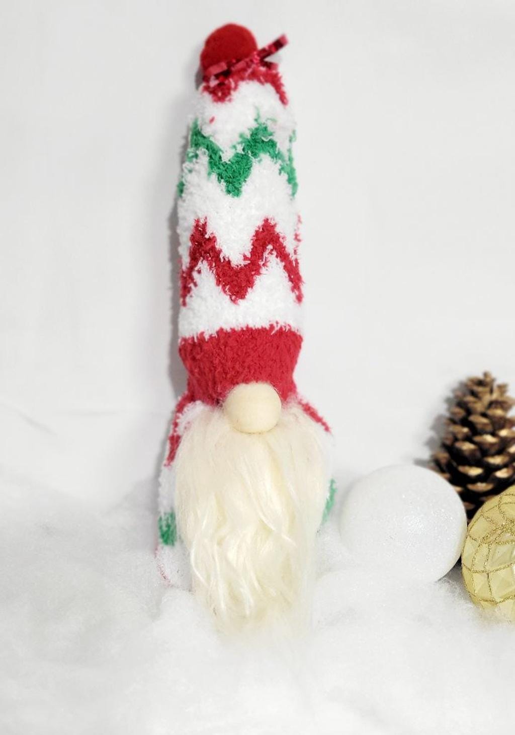 Hand crafted Christmas sock Gnome - Thumbnail 2