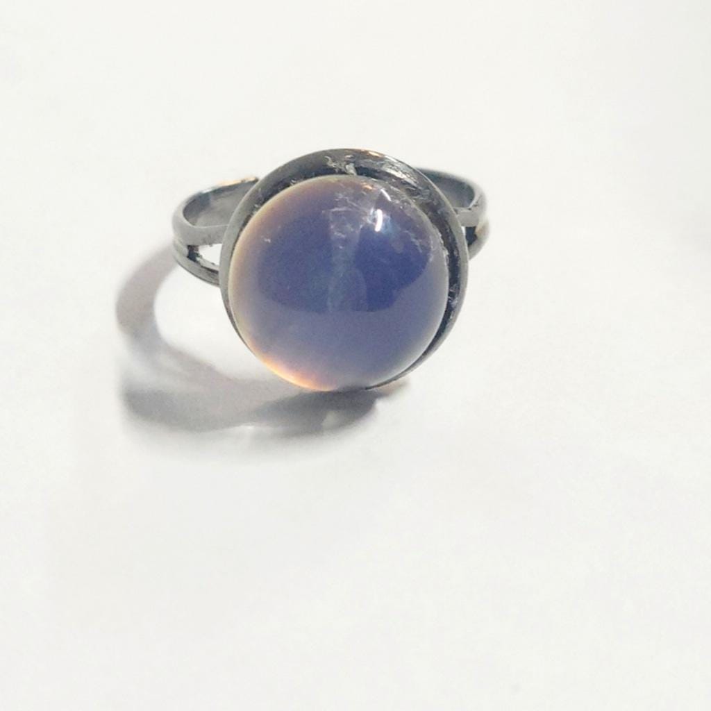 Hand crafted adjustable color changing mood ring - Thumbnail 5
