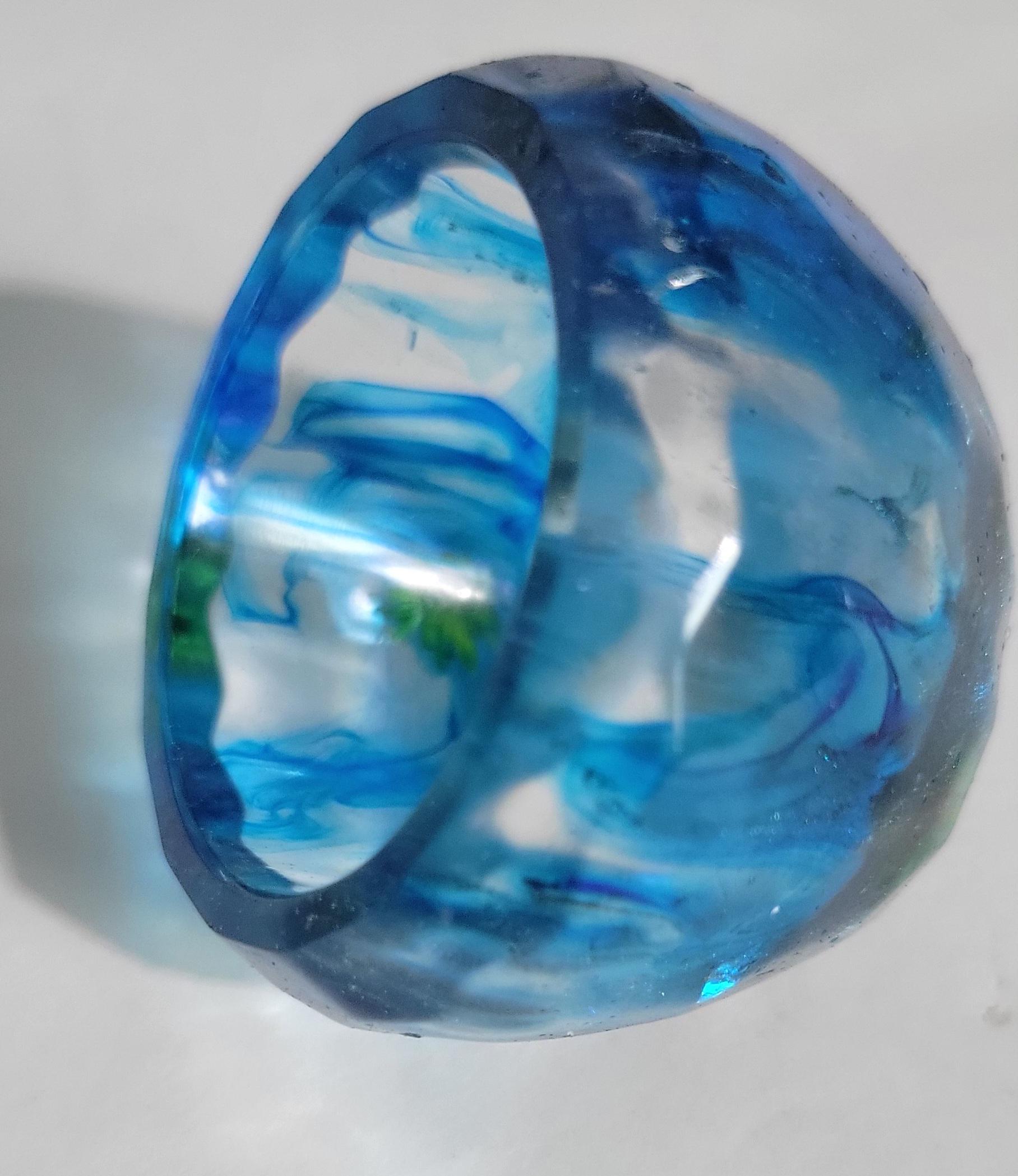 Hand crafted 1.5" resin planter or led tealight holder - Thumbnail 6