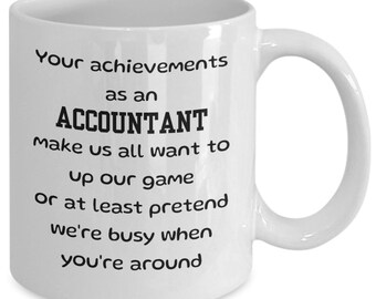 Accountant Coffee Mug Gift, Accountant Achievements