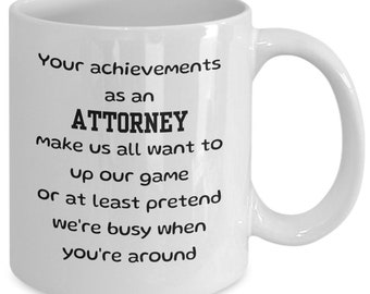 Attorney mug gift, gift for attorney, lawyer gift ideas, attorney gifts, attorney coffee mug gift