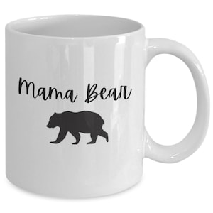 Mama bear mug, mama bear gift, mama gift, mama papa bear mug set