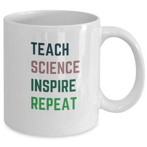 Science teacher inspiration gift, teacher of science gift, science teacher mug, end of year science teacher mug