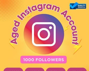 1K Followers AGED INSTAGRAM ACCOUNT Year 2013-2020 (No Drop & Guaranteed)