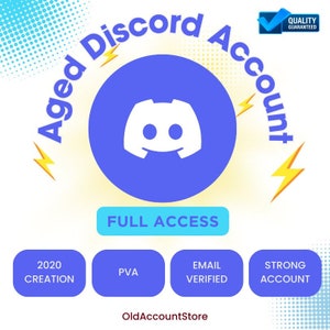 AGED DISCORD ACCOUNT, Strong Account & Email Verified