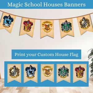 DIY: HOGWARTS HOUSE BANNERS Step by Step instructions with free printouts  on making Slyther…