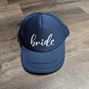 Bride and Bridal Party Baseball Cap Hat, Personalized