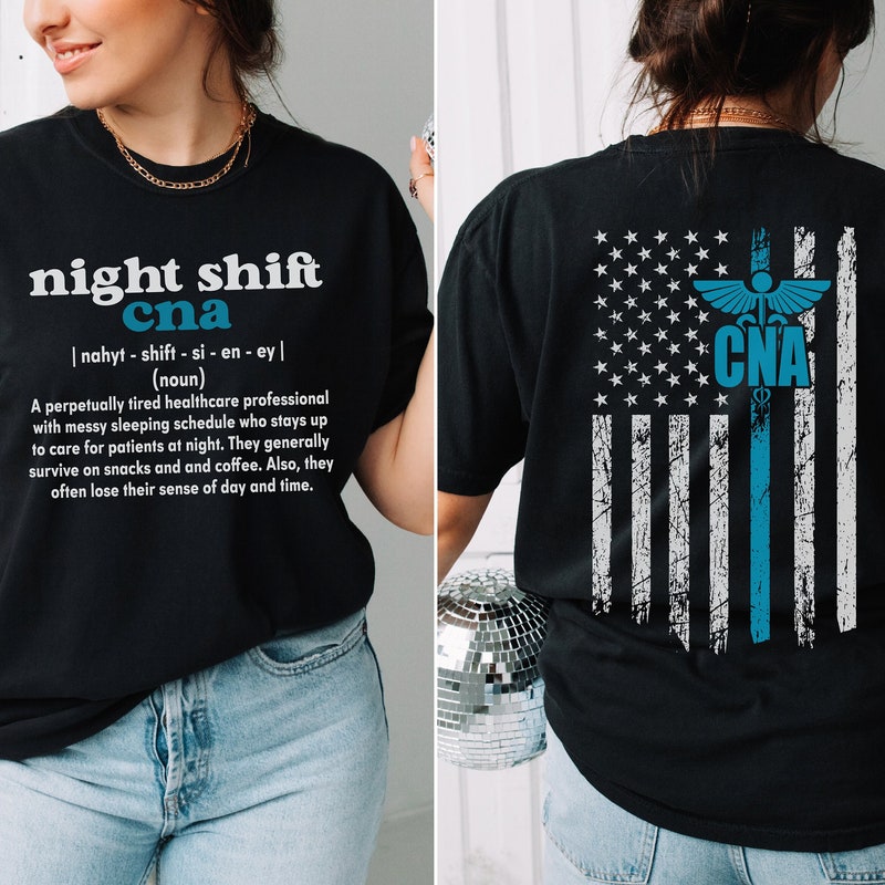 Night Shift Cna Shirt - Etsy