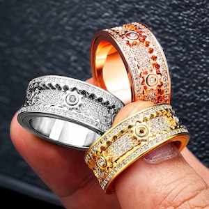 Moving Gear Ring Etsy Canada