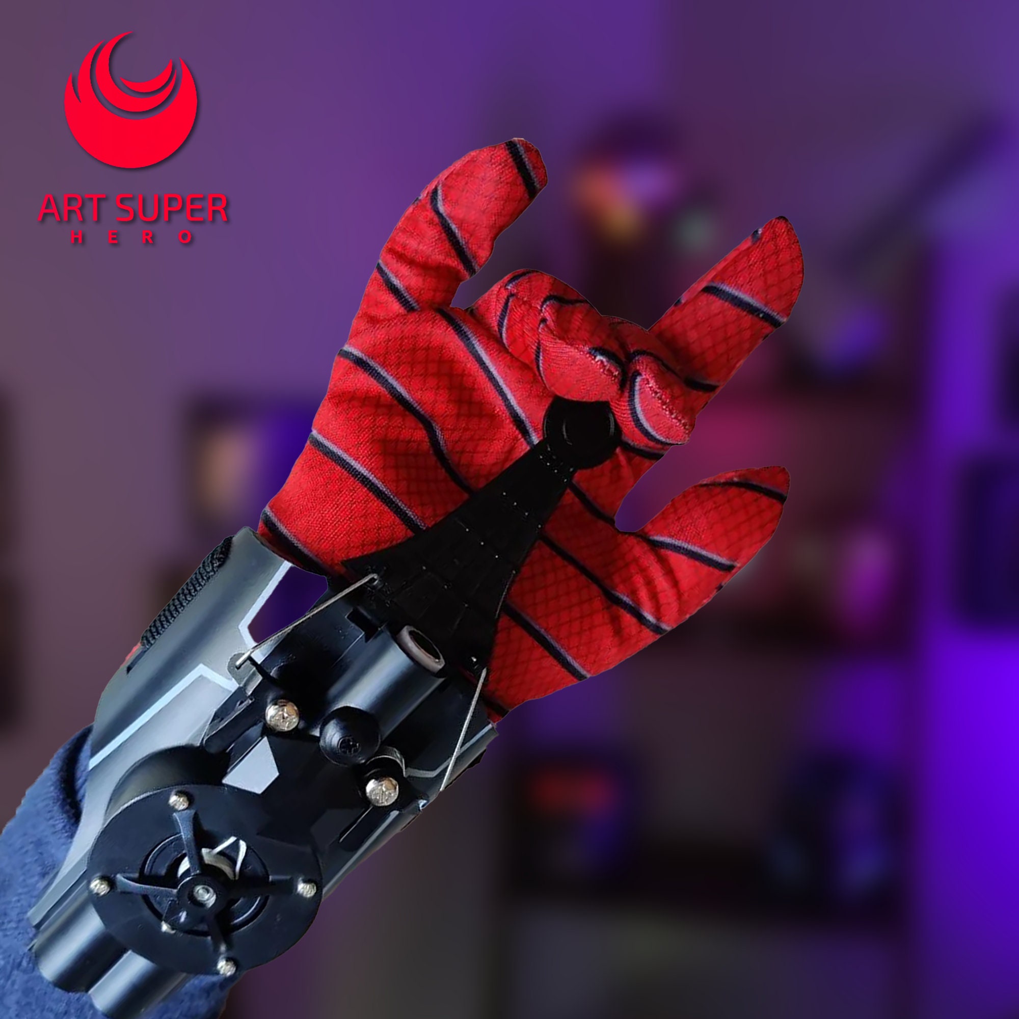 Custom Launcher Retracting Spider Man  Shooter Realistic Cosplay Launcher  Spiderman