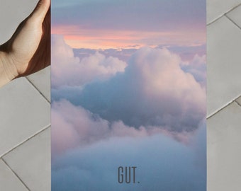 Poster: Good, clouds, sky, pink, office, home office, poster, decoration