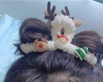 Handmade Christmas hairpins