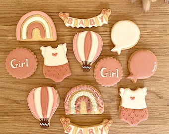 Galletas Bebé Niña Personalizadas - Tema a elegir