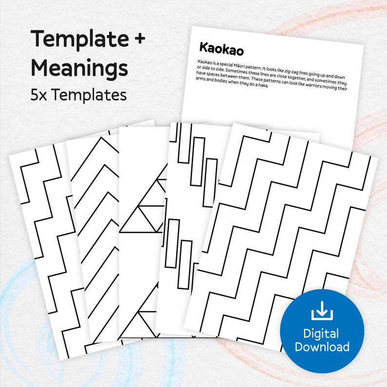 Tukutuku Colouring in Templates – Māori Pattern Art for Tamariki - Etsy