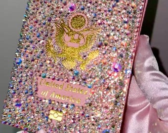 スワロフスキー パスポートカバー - Etsy 日本