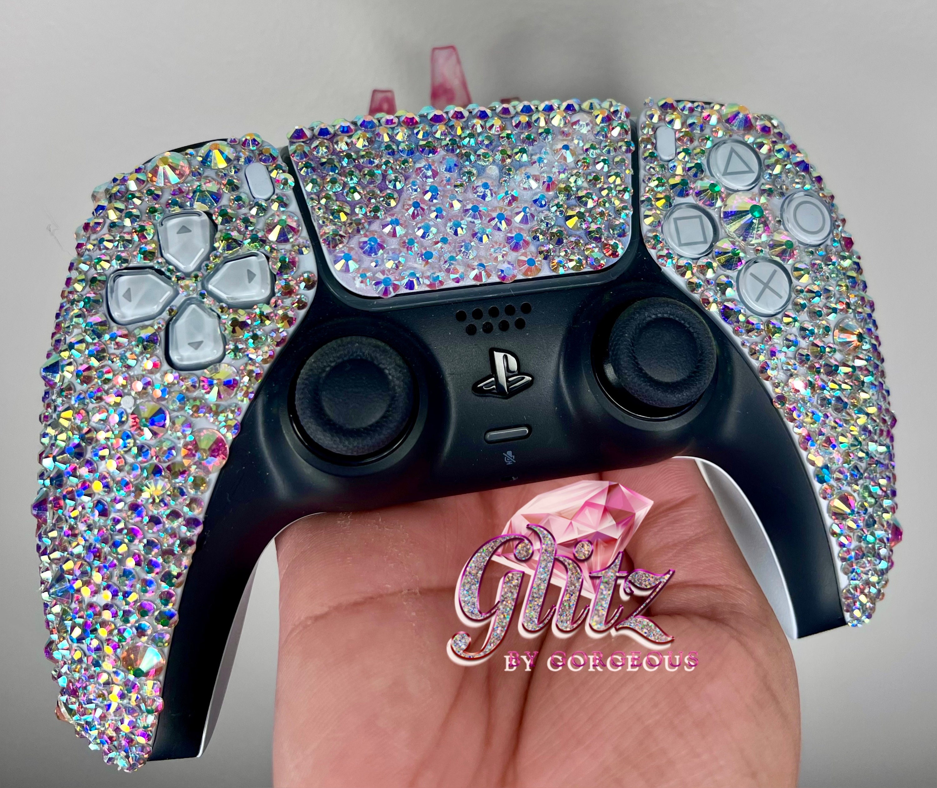 Custom Pink Bling Rhinestone, Gems, Pink Crystal, Sparkly, Bedazzled Girly  Gamer Girl, Bedazzled Ps4/ps5 Video Game Controller 