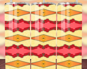 Envoltório SEM EMENDA de formas geométricas abstratas, design de sublimação de copo magro de 20 onças, copo de primavera colorido Download digital instantâneo PNG