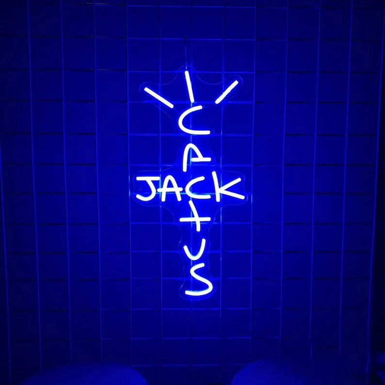 cactus jack neon sign stockx