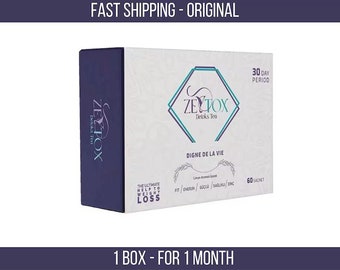 Detox Tea 1 box of 60 pieces, 1 month use / FAST SHIPPING