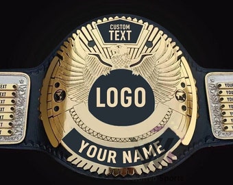 Custom Name And Logo Wrestling Championship Belt Adult Size best for dad son bf Christmas new year wwe replica wwf iwgp wbo wbc