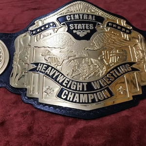 Central states championship belt adult size best for dad father friend son brother bf Christmas new year wwe replica wwf nwa iwgp wbc wbo