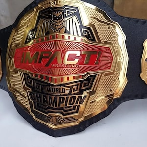 World Impact Heavyweight Wrestling Title Belt best for dad father friend son brother bf Christmas new year wwe replica wwf nwa iwgp wbc wbo