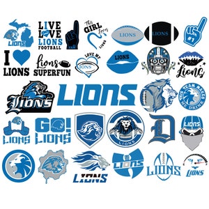 Detroit Football Direct-to-film Transfers, Sports Team Home Iron-on for  T-shirts, Create Gifts for Lions Fans, Craft DTF Heat Transfer Iron 