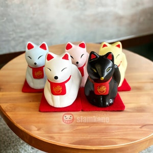 招き猫ファミリーセット：豪徳寺の陶器製招き猫 - Etsy 日本