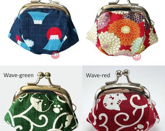 小物 coyseio coin purse &sticker Midori Small Japanese Pouch Coin Purse Bag Flower Collection