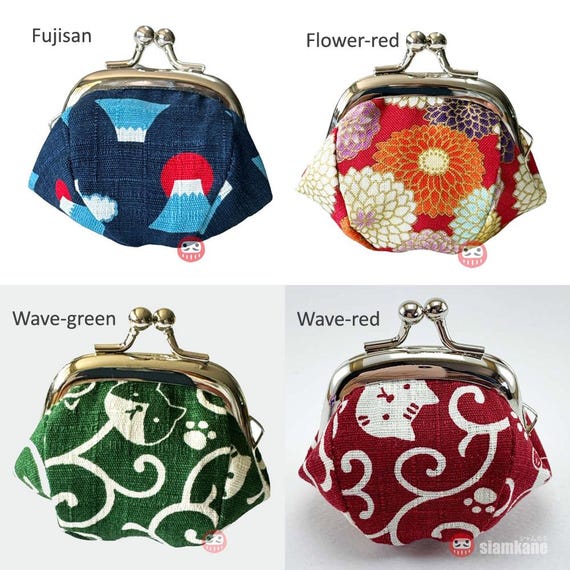Midori Small Japanese Pouch Coin Purse Bag Flower Collection